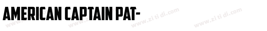 American Captain Pat字体转换